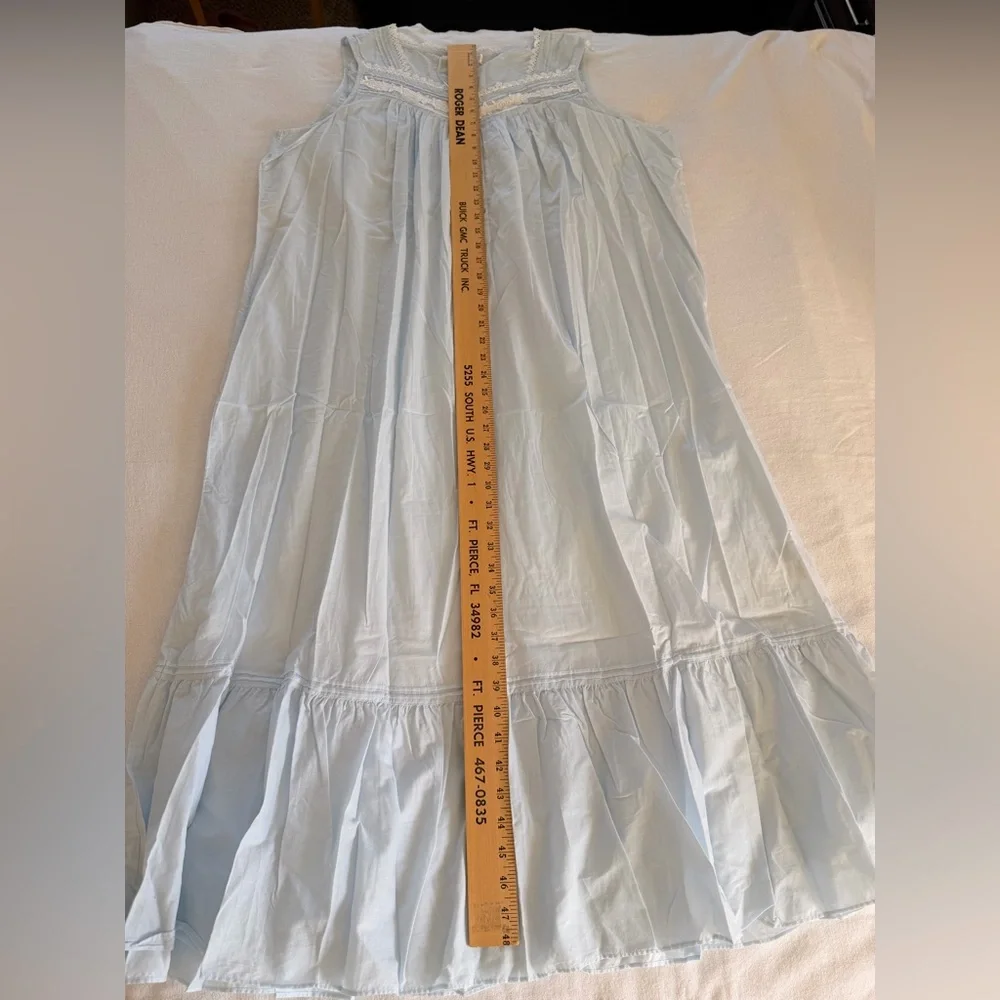 Vintage Eileen West Sleepwear Cotton Romantic Cottagecore Tradwife Nightgown XL - Picture 11 of 12